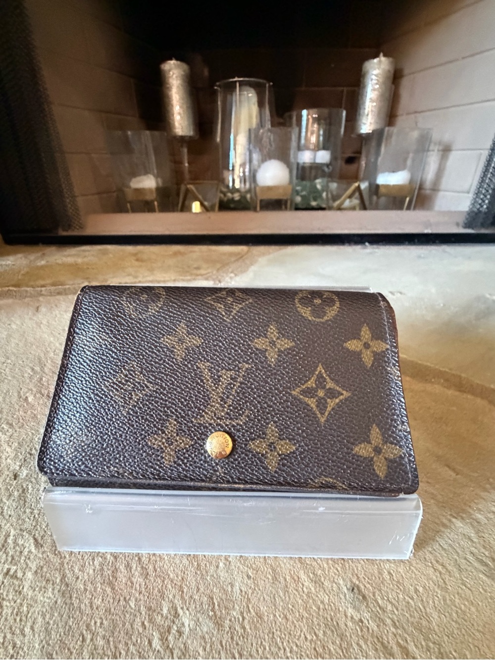 Louis Vuitton Monogram Tressor Wallet— Brown with Gold Accent